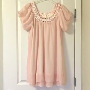 Unique pink dress